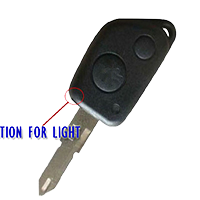 Κέλυφος κλειδιού Peugeot 106 με 2 κουμπιά
